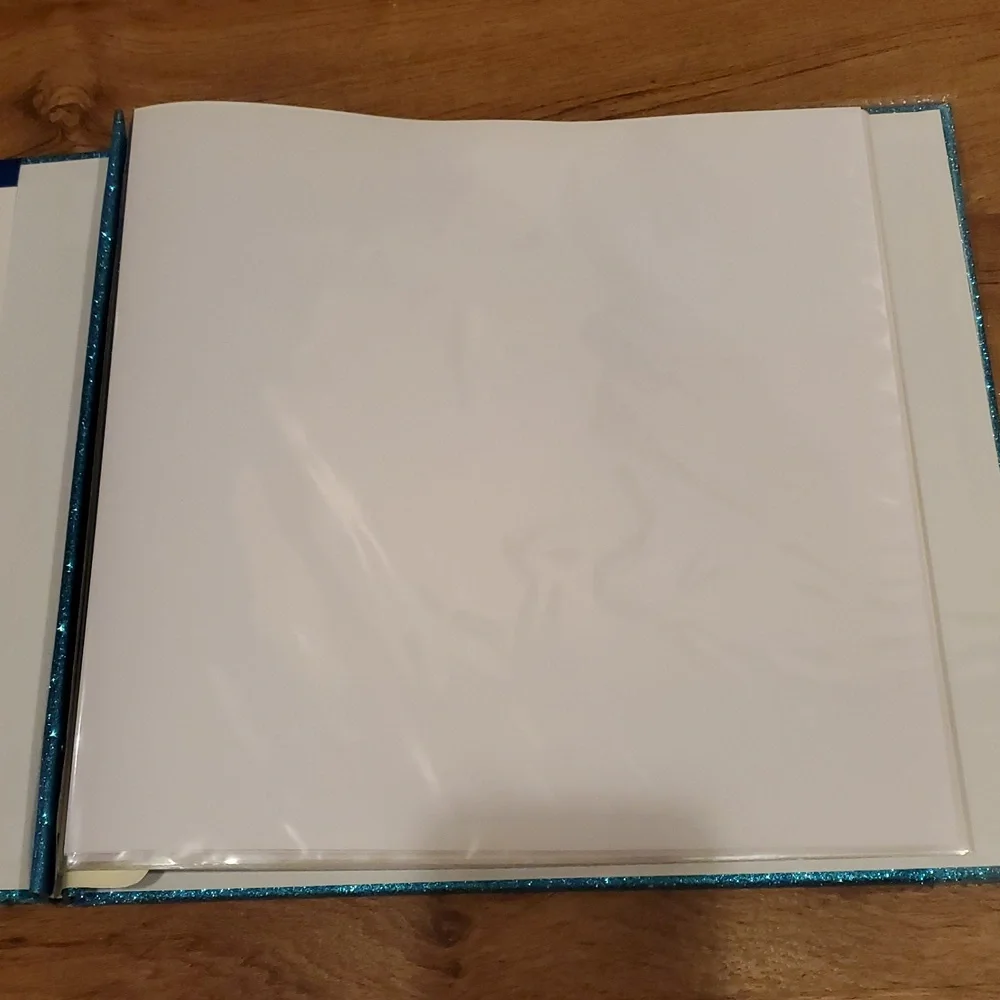Love Nicole Glittery Blue Scrapbook